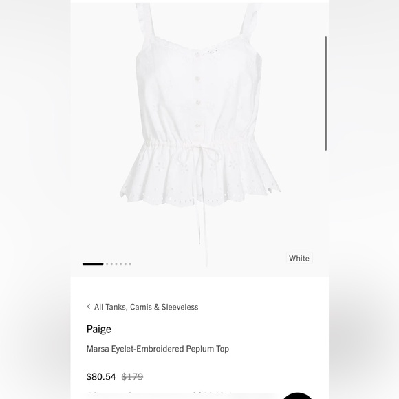 PAIGE White Eyelet Lace Blouse - Picture 4 of 6